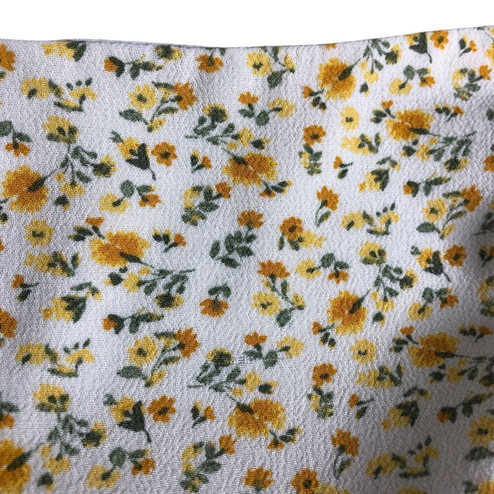 Hollister Top Womens M Ditsy Floral Tie Back Bandeau Crop Tank Top Y2K Cottage - Picture 6 of 14